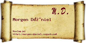 Morgen Dániel névjegykártya